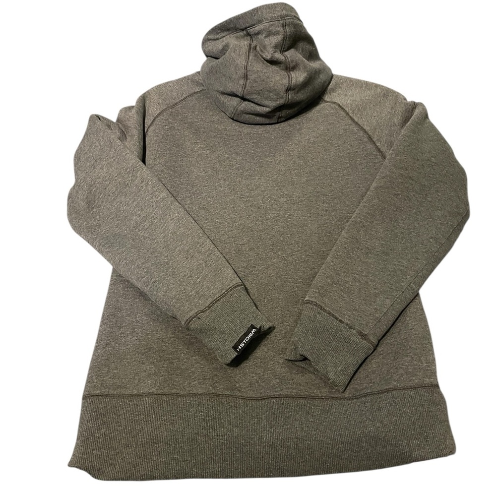 Under Armour Women’s Storm ColdGear Jacket Medium — Gray Hooded Fleece Outerwear - Picture 2 of 5